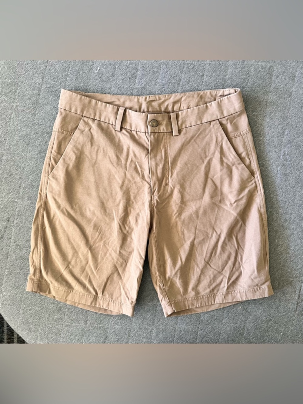 LULULEMON Sz 32 Brown ABC Classic 9” Shorts Orig $108 Excellent Condition
